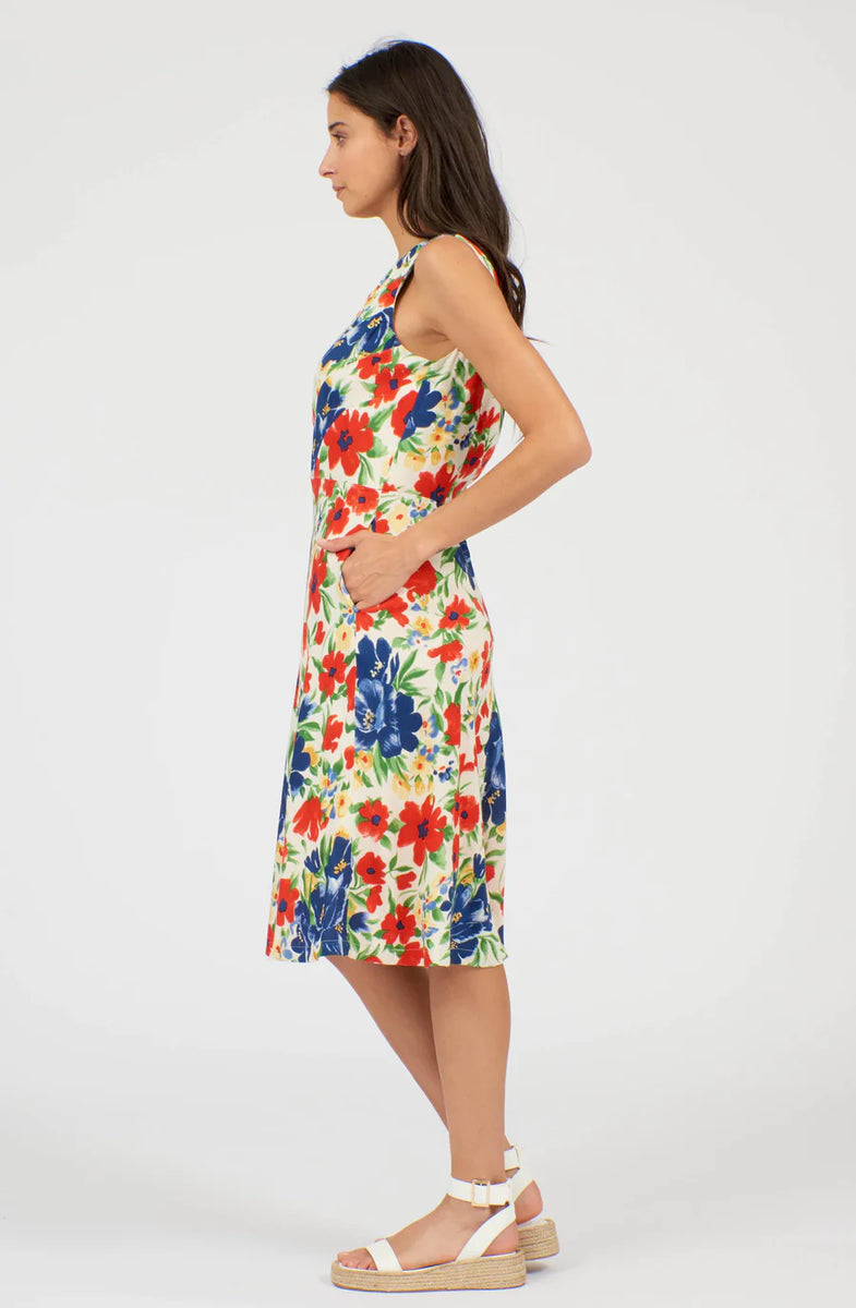 SALLY DRESS IN MEADOW PRINT – Velvet Ramsbottom
