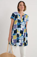 Load image into Gallery viewer, Seasalt B-Wm35700-35377 S/S Wreathe Tunic Block Shapes Bilberry
