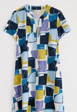 Load image into Gallery viewer, Seasalt B-Wm35700-35377 S/S Wreathe Tunic Block Shapes Bilberry

