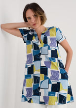 Load image into Gallery viewer, Seasalt B-Wm35700-35377 S/S Wreathe Tunic Block Shapes Bilberry
