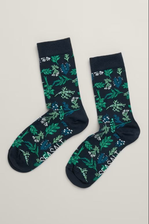 Seasalt B-Ac34099-32794 Womens Arty Socks Herb Forage Maritime