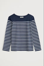 Load image into Gallery viewer, Seasalt B-Wm36589-35012 Sailor Top Falmouth Tri Breton Chalk Maritime
