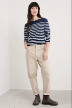 Load image into Gallery viewer, Seasalt B-Wm36589-35012 Sailor Top Falmouth Tri Breton Chalk Maritime
