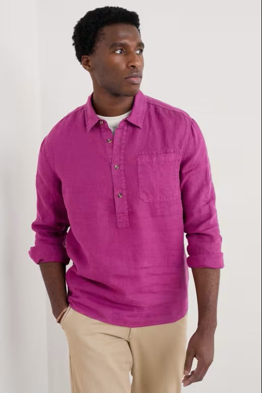 Seasalt B-Mn36313-25329 Men's Artist's Shirt Cassis
