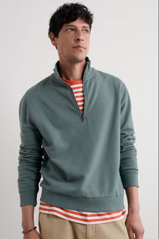 Seasalt B-Mn36886-4328 Men's Wood Moss Sweatshirt Cliff