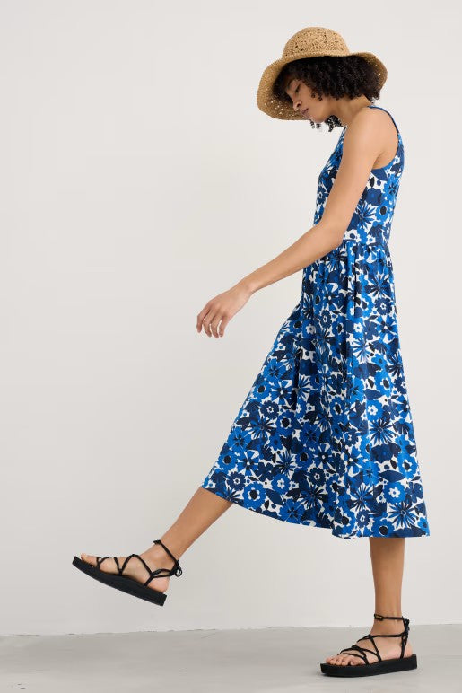 Seasalt B-Wm35987-35446 Porthmeor Wave Dress Screenprint Floral Cargo