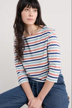 Load image into Gallery viewer, Seasalt B-Wm36587-35023 Sailor T-Shirt Cornish Rose Dew Dark Cinnamon
