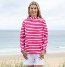 Load image into Gallery viewer, Striped Roll Neck Sweatshirt
