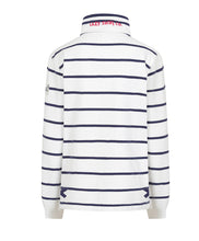 Load image into Gallery viewer, Striped Button Neck Sweatshirt
