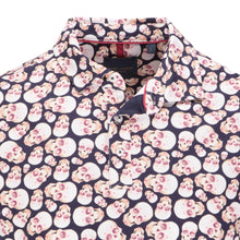 Load image into Gallery viewer, SHORT SLEEVE SKULL DIGITAL PRINT JERSEY POLO
