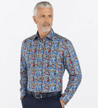 Load image into Gallery viewer, Claudio Lugli Cp8068 SEASHELLS PRINT SHIRT
