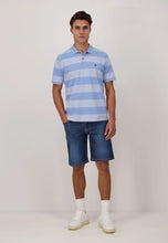 Load image into Gallery viewer, POLO SHIRT WITH BLOCK STRIPES
