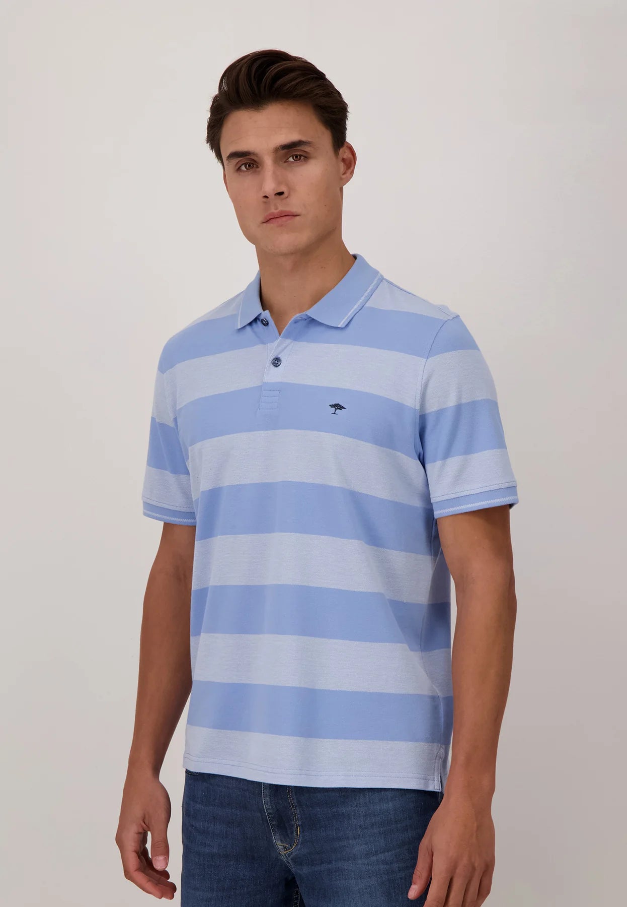 POLO SHIRT WITH BLOCK STRIPES