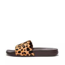 Load image into Gallery viewer, LEOPARD LEATHER SLIDES
