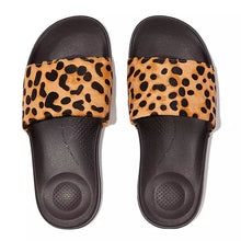 Load image into Gallery viewer, LEOPARD LEATHER SLIDES
