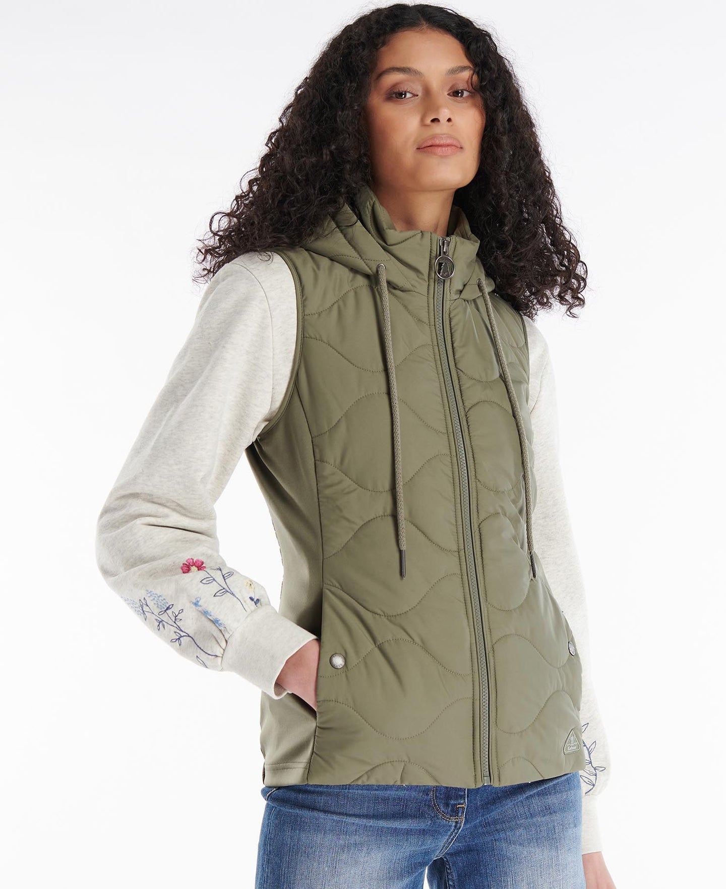 Barbour Thrift Gilet Quilted Sweat