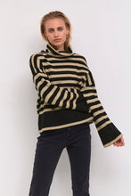Load image into Gallery viewer, My Essential Wardrobe 10704013 STRIPED KNIT ROLLNECK
