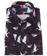 Load image into Gallery viewer, LONG SLEEVE PRINTED BIRD SHIRT
