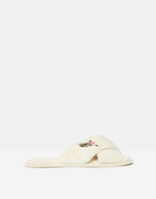 Load image into Gallery viewer, Honey Faux Fur Embroidered Sliders
