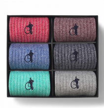 Load image into Gallery viewer, London Sock Co The Marl Collection 6 Pair Gift Box
