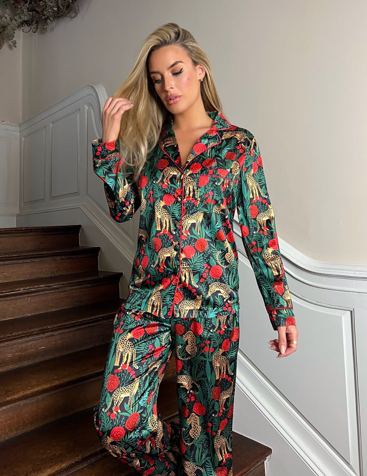 Night Wild Rose Satin SATIN PJ