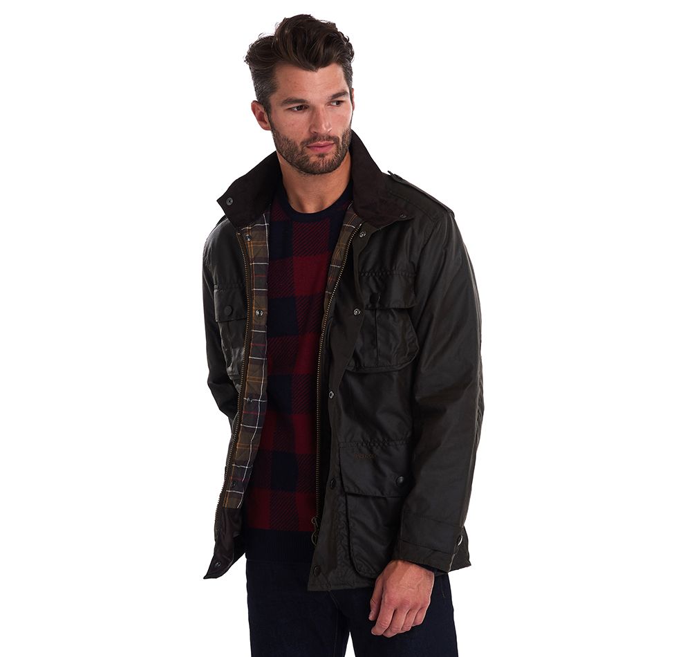 BARBOUR TROOPER WAXED COTTON JACKET