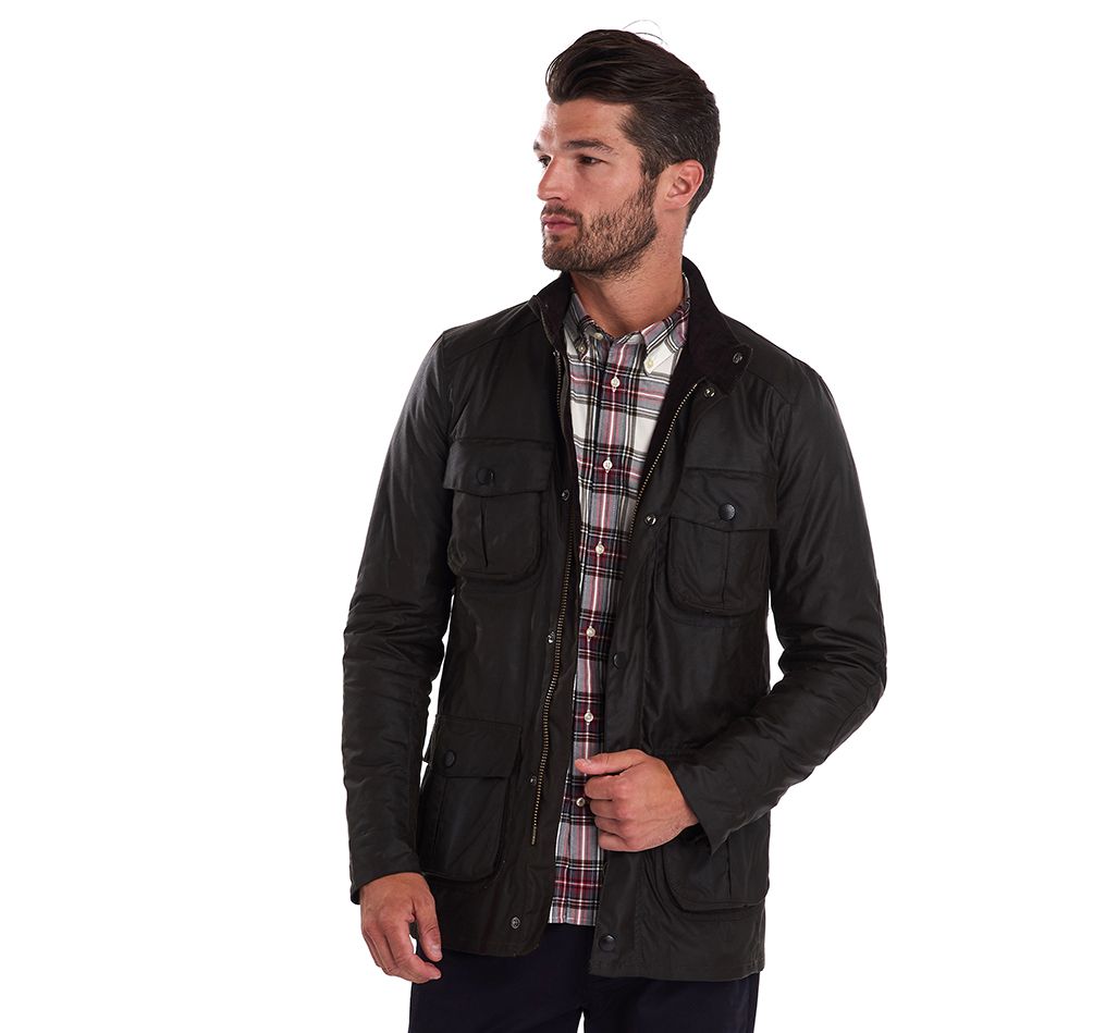 Barbour Corbridge Wax Jacket- Olive