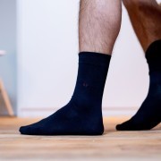Load image into Gallery viewer, Cotton socks Navy Blue
